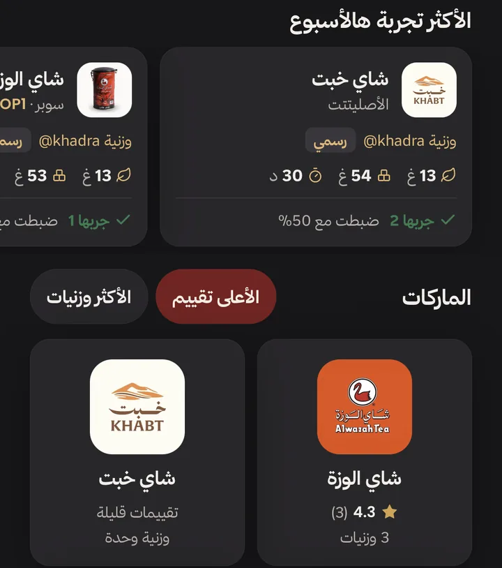 شاشة المجلس في خدرة: الأكثر تجربة هالأسبوع والماركات